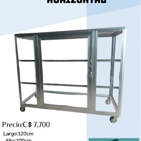 Vitrina horizontal de 120x100c
